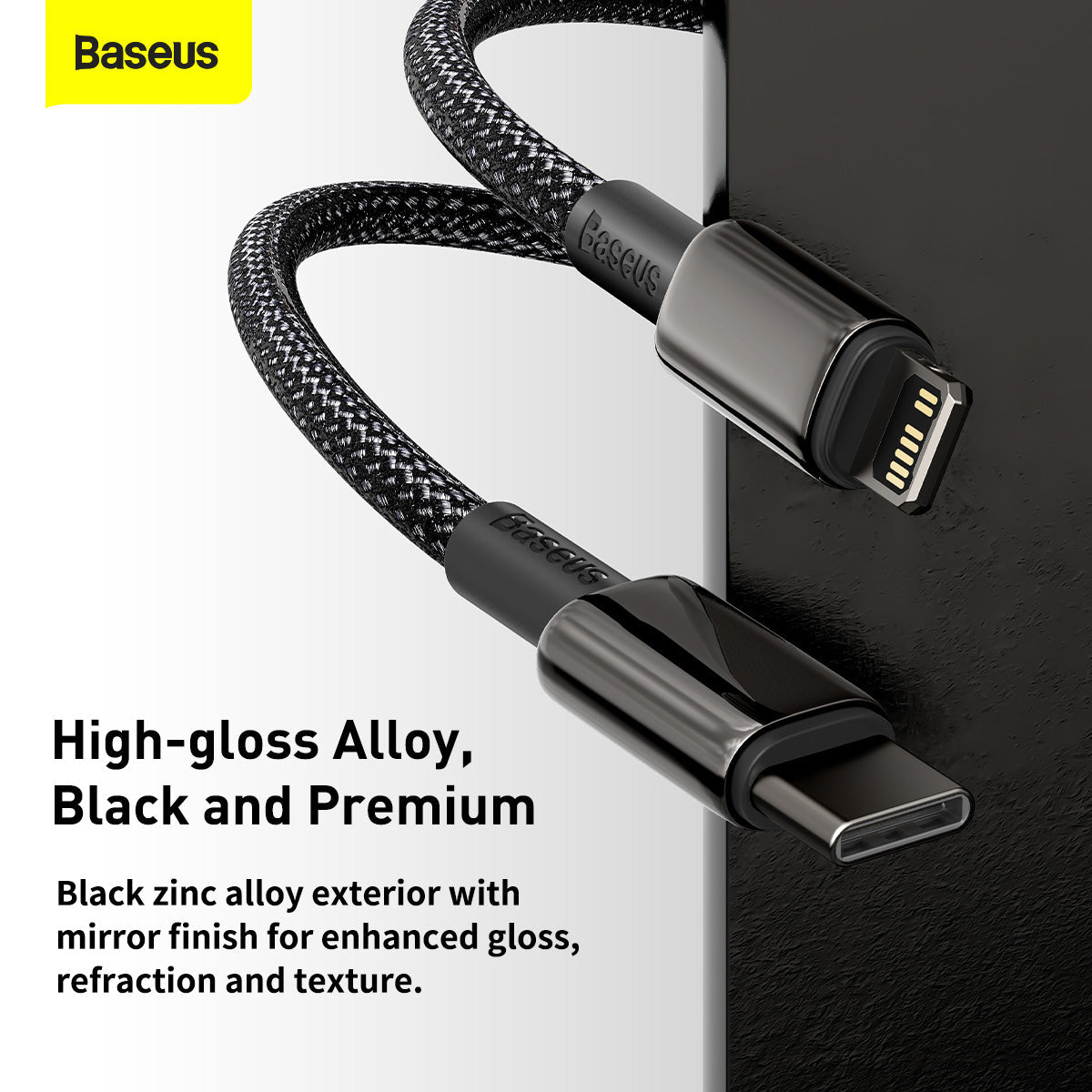 Baseus Tungsten Gold Fast Charging Data Cable Type-C to iPhone PD 20W