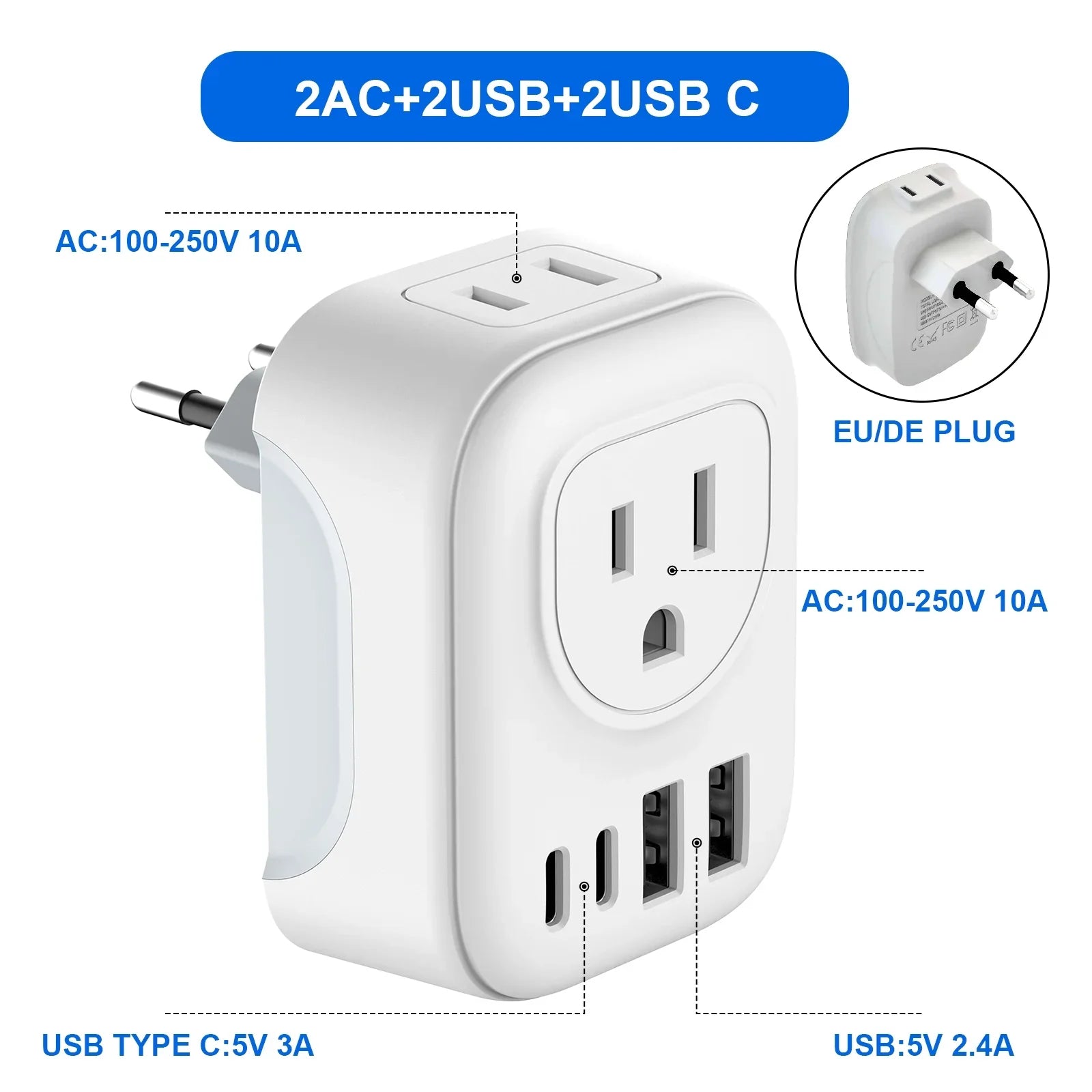 European Travel Plug Adapter