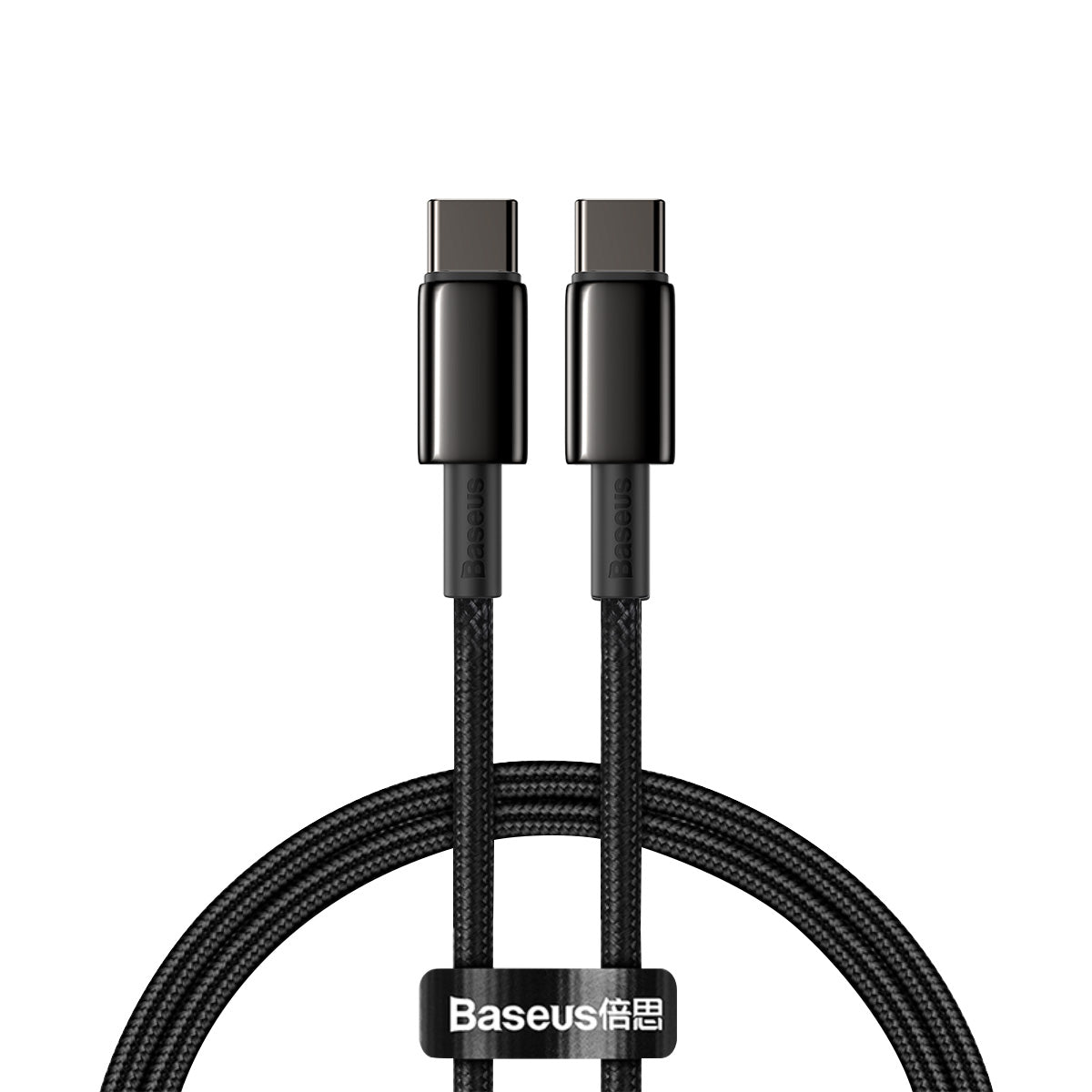Baseus Tungsten Gold Fast Charging Data Cable Type-C to Type-C 100W 1m Black