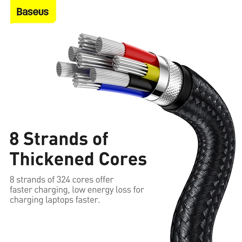 Baseus Cafule Metal Data Cable Type-C to Type-C 100W